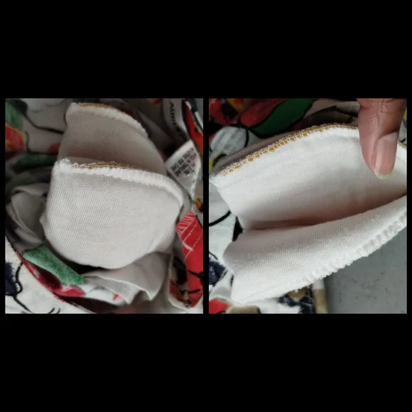 Lauren Brooke Crew Neck floral Hawaiian shoulderpads button shoulders blouse - Picture 6 of 16